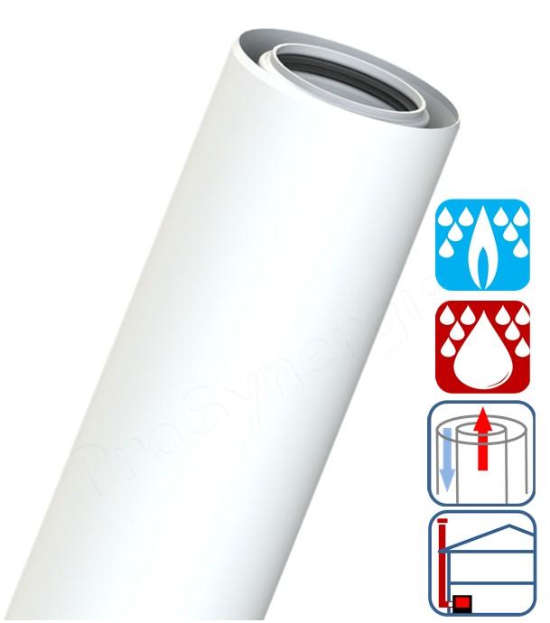 Conduit concentrique Inversé (pour extérieur) PP/Alu Ø 80/125 mm