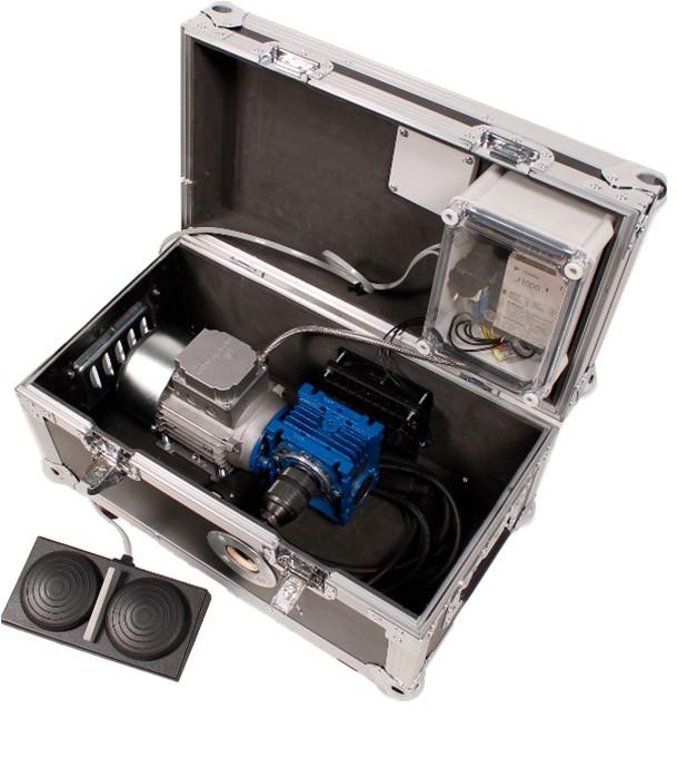 Rotobrosse électrique 350 W en valise pour brossage conduit de ventilation