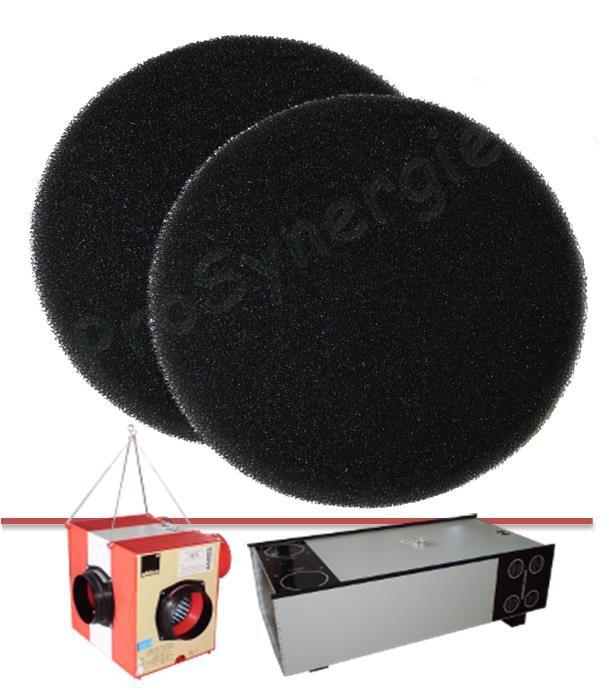 Sachet de 2 Filtres rechange Bouche Cuisine pour VMPH et VMP 2I - Ø225mm - Ep.10mm