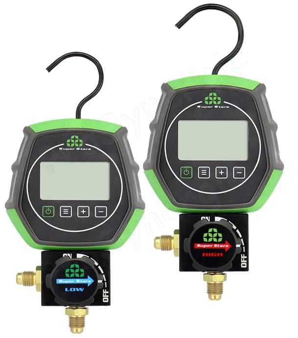 Manifold Bypass numérique 1 Voie Basse Pression (BP) ou Haute Pression (HP) corps alu R32 R410A R407C R134A