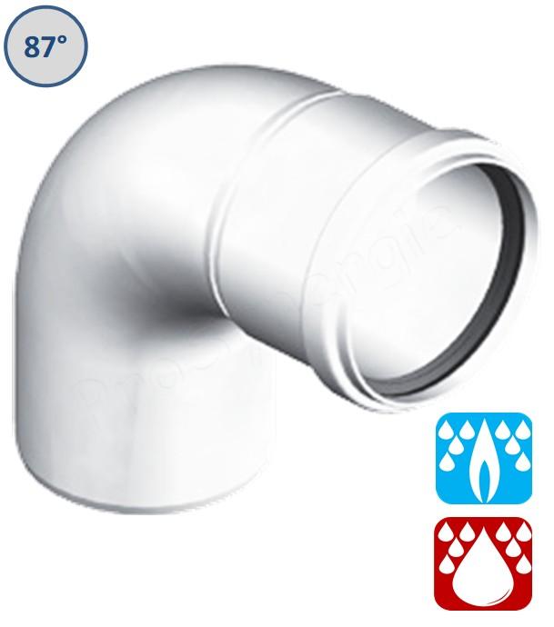 Coude 87° PPs - Gaz/Fioul Condensation