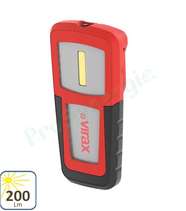 Lampe Compacte PRO Faisceau + Ambiance - 200 lumens (6h d´autonomie - Etanche - Fixation aimentée)