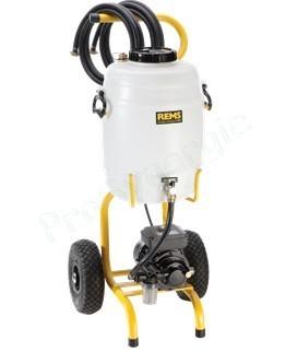 REMS Solar-Push I 80 - Pompe aute pression à palettes souple auto-amorçante de remplissage et désembouage 27 l/mn 6.5 bars, réservoir 30L + 2 flexibles isolé 3m Ø3/4''