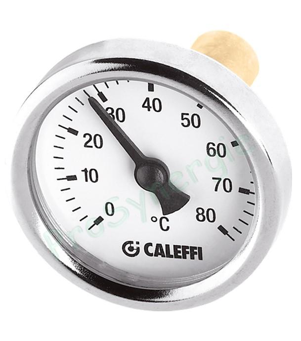 Thermomètre 0-80°C cadrant Ø40mm raccordement axial Ø 1/4´´ pour Régulateur Autoflow 126