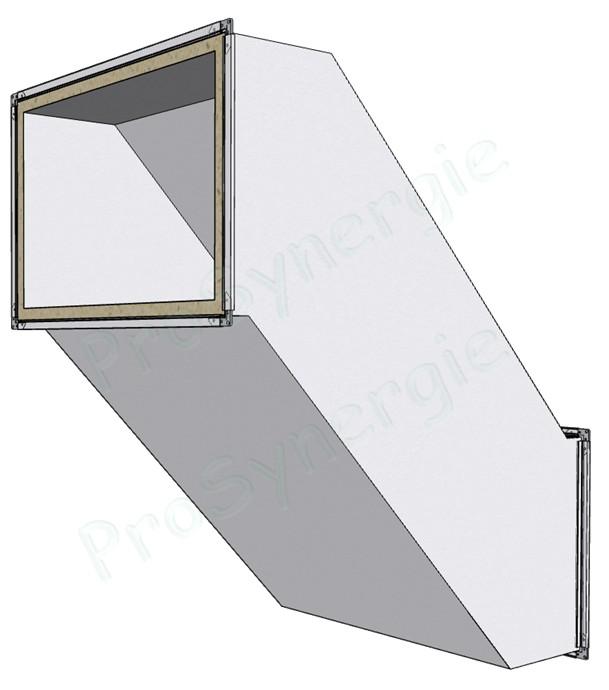 DERidp - Déport Rectangulaire à Cadre - Isolé 25 mm ext + paroi ext