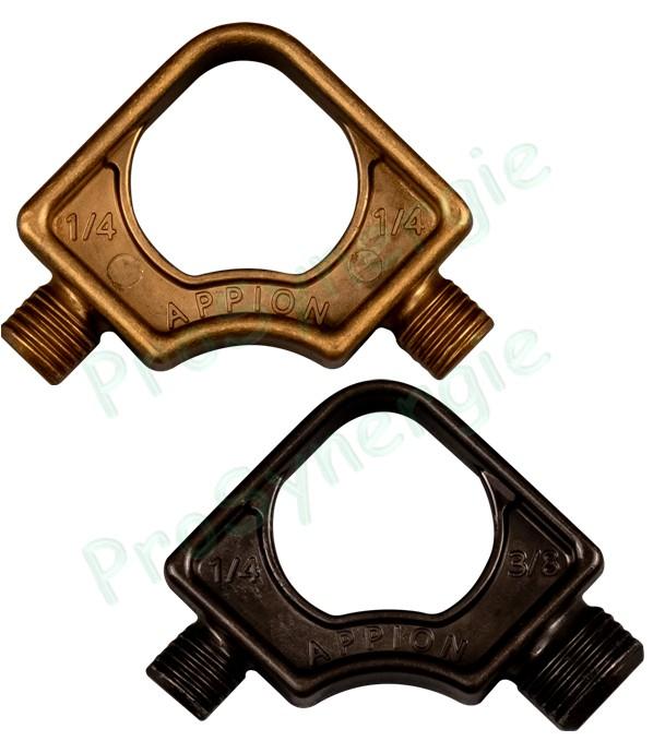 Support et attache pour flexible clim 1/4'' ou 3/8''