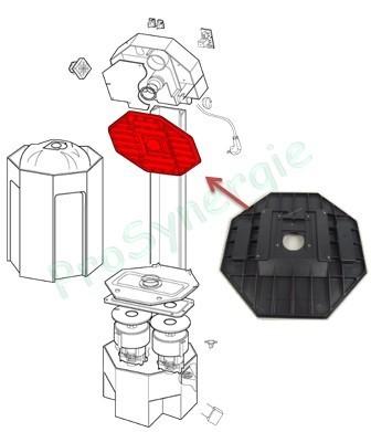 Couvercle de cuve noir