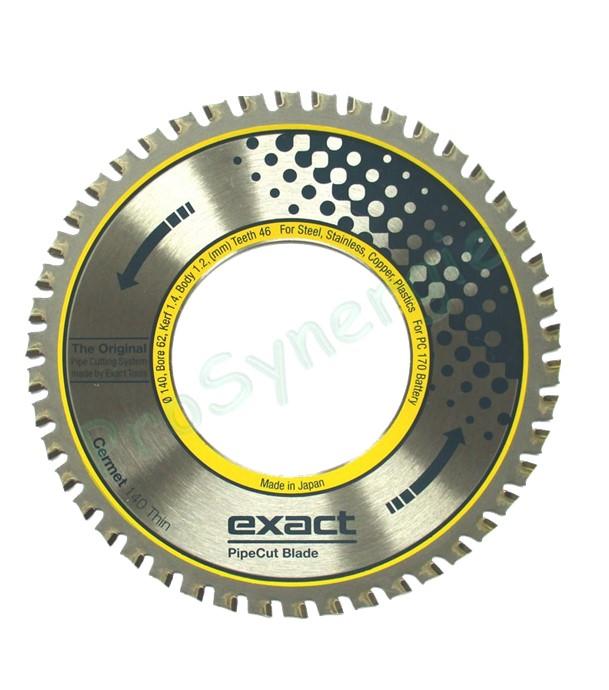 Lame de scie Cermet 140 Thin Ø 140 mm - Alésage Ø 62 - Coupe 1,4 mm - Ep. Lame 1,2 mm - 46 dents