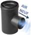 Kit raccordement plafond Pellet concentrique Ø 80/125 mm sur conduit isolé type Poujoulat Ø 280mm (rajouter flexible)