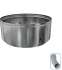 Kit accessoires ´´Plus´´ (chapeau, embout étanche, plaque d´étanchéité renforcée carrée et raccord) raccordement latéral d´un Tubage Flexible Ø 100/106 mm