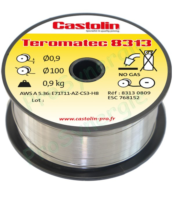 Bobine de 0,9 kg de Fil Fourré Acier Ø 0,9 mm TEROMATEC EO 8313