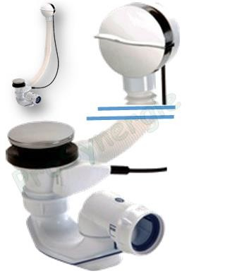 Vidage de baignoire automatique Easybain Wave à câble