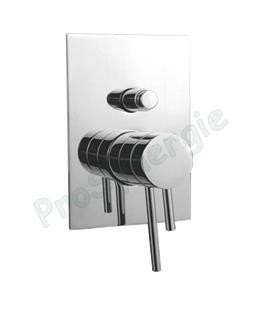 Mitigeur encasté thermostatique platine carrée bain douche Uisse