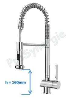 Robinet mitigeur cuisine bec souple douchette Danum