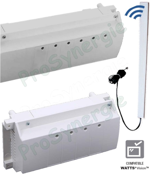 Boite d´extention de connection 4 zones Radio BT-M6Z02 RF pour piloter les circuits plancher chauffant - compatible Watts Vision