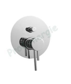 Mitigeur encasté thermostatique platine ronde bain douche Uisse