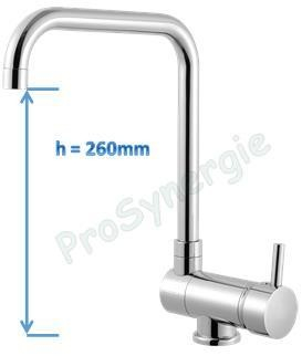 Robinet mitigeur cuisine équerre inclinable Dolo