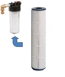 Cartouche filtrante de rechange 90 µm pour désembouage