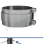 Kit de fixation mural pour conduit Øext. 150 mm - conduit de fumée isolé Duoten (2,5 m sans haubanage)