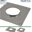 Kit accessoires ´´Plus´´ (chapeau, embout étanche, plaque  d´étanchéitée carrée renforcée et raccord) raccordement plafond d´un Tubage Flexible Ø 200/206 mm