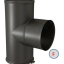 Kit limiteur de tirage conduits fumée acier émaillé noir mat hauteur 30cm (24 cm utile) Ø 139 mm