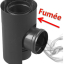 Kit raccordement Pellet concentrique Ø 80/125 mm sur cheminée isolée extérieure