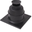 Kit ´´Base´´ EcoNext condensation - Montage 4 en 1 - Flexible Ø 80 mm - Lg  8 m - Terminal noir