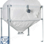 Kit automatique transfert de granulés à partir du bas d´un silo de stockage textile (3,8 à 5,2m³) avec une cassette à débourrage + registre, vers le remplissage d´un poêle/chaudière avec un doseur et aspirateur filtrant