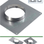 Kit accessoires (chapeau, plaque d´étancheité carrée, collier et raccord) raccordement latéral d´un Tubage Flexible Ø 125/131 mm