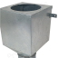 Colonne d'alimentation 33 litres à poser au sol ou sur support réhaussé (Ø160mm et hauteur adaptable maxi. 1,4m) connection latérale en partie basse pour vis sans fin de brûleur granulés et entonnoir porte doseur de système pneumatique