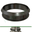 Kit ´´Base´´ Noir cheminée intérieure Concentrique Pellet - Ø 100/150 mm