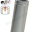 Kit S/Rampant - Conduit cheminée Isolé (Duoten) hauteur utile 1,445 mètres Int./Ext. = Inox 304 / (I 304 ou Galva) - Øint/ext 180/230mm