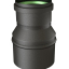 Kit raccordement Pellet Email Ø 100 mm sur conduit existant plafond