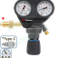 Ensemble détendeur et bouteille d´azote avec raccord adaptateur
