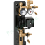 Kit puits géothermique Echangeur hydraulique deux couronnes (environ 2KW) avec pompe et sécurité + batterie avec filtre à air Ø160mm et régulation