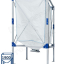 Kit automatique transfert de granulés à partir du bas d´un silo de stockage textile (1,9m³) avec une cassette à débourrage + registre, vers le remplissage d´un poêle/chaudière avec un doseur et aspirateur filtrant