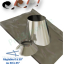 Kit ´´Base´´ Noir cheminée intérieure Concentrique Pellet - Ø 100/150 mm