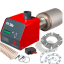 Kit Brûleur granulés Pelltech PV30b de 9 à 27 Kw (remplacement brûleur fioul / gaz) + Vis + Compresseur nettoyage automatique + extracteur de fumée et module connecté